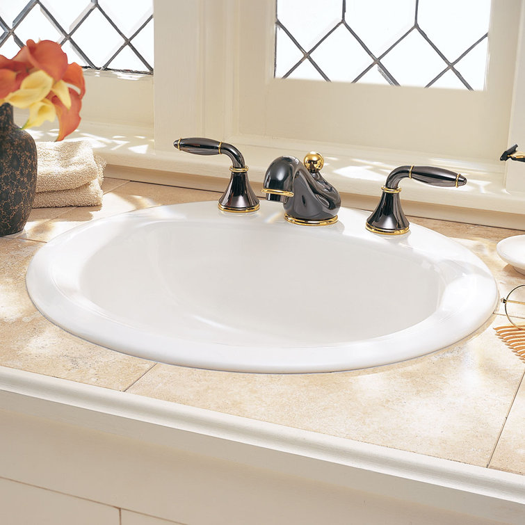American Standard Rondalyn Ceramic Circular DropIn Bathroom Sink with